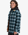 Quiksilver Mens Mercury Desert Shadow Check Long Sleeve Shirt - Orion Blue