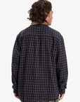 Quiksilver Mens Mercury Sandstrokes Long Sleeve Shirt - Sand Strokes Black