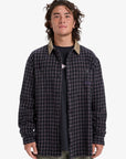 Quiksilver Mens Mercury Sandstrokes Long Sleeve Shirt - Sand Strokes Black