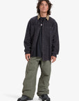 Quiksilver Mens Mercury Sandstrokes Long Sleeve Shirt - Sand Strokes Black