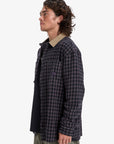Quiksilver Mens Mercury Sandstrokes Long Sleeve Shirt - Sand Strokes Black