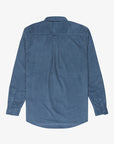 Quiksilver Mens Smoke Trail Cord Long Sleeve Shirt - China Blue