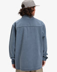 Quiksilver Mens Mohab Washed Twill Long Sleeve Shirt - Dark Navy