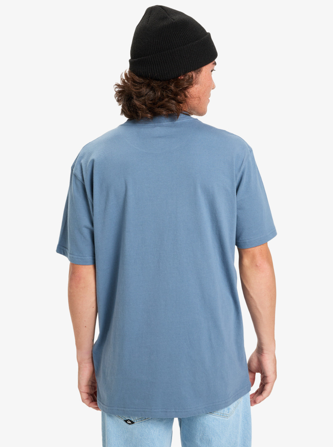 Quiksilver Mens EV Mini Logo T-Shirt - China Blue - ManGo Surfing