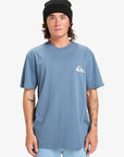 Quiksilver Mens EV Mini Logo T-Shirt - China Blue - ManGo Surfing