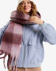 Roxy Womens Cute Blush Plaid Scarf - Nirvana Be Bold Plaid