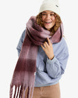 Roxy Womens Cute Blush Plaid Scarf - Nirvana Be Bold Plaid