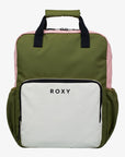 Roxy Womens Schoolie Medium Backpack - Oil Green