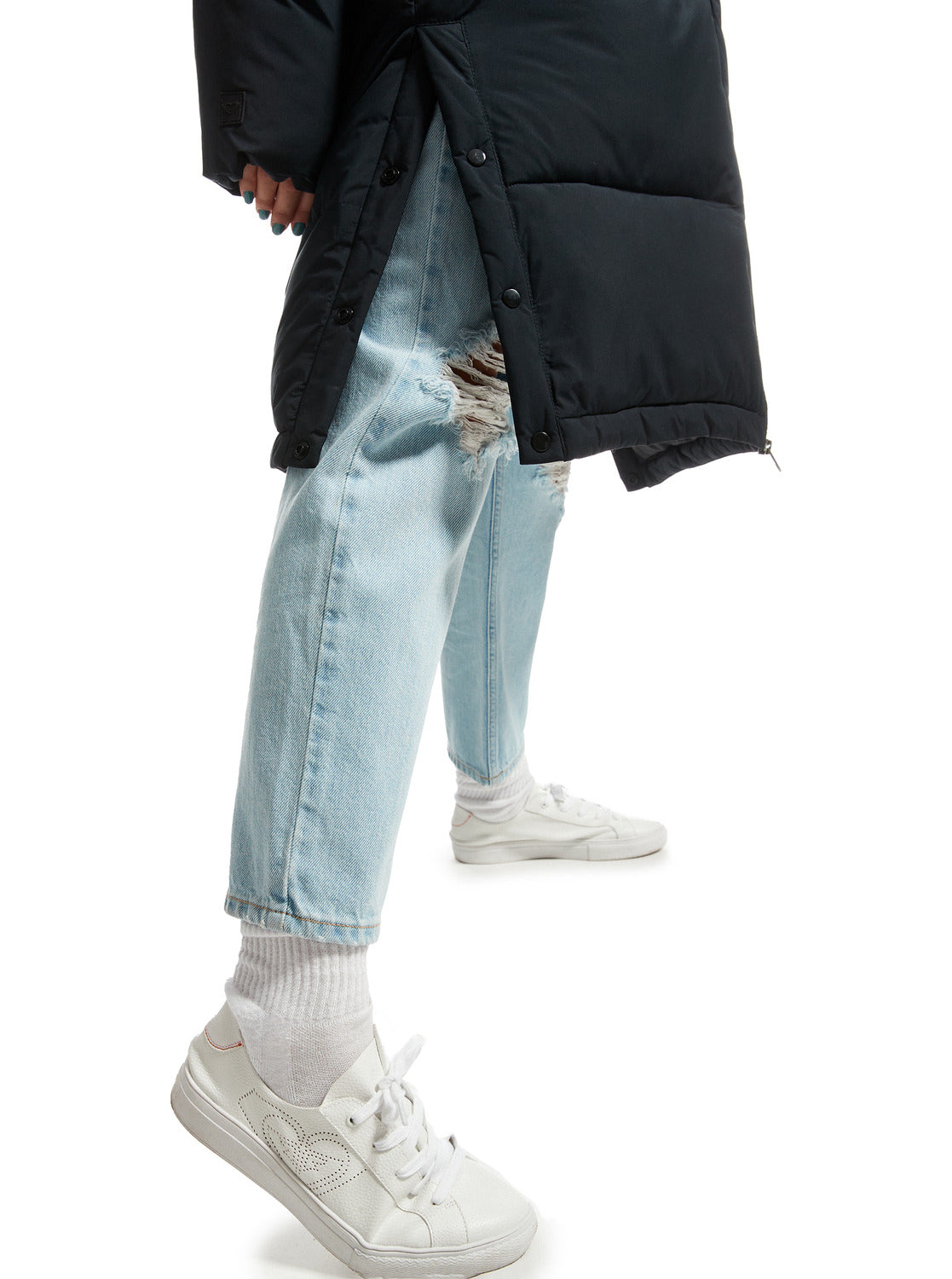 Roxy Womens Test Of Time Long Hooded Puffa Jacket - Anthracite - ManGo Surfing