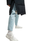 Roxy Womens Test Of Time Long Hooded Puffa Jacket - Anthracite - ManGo Surfing