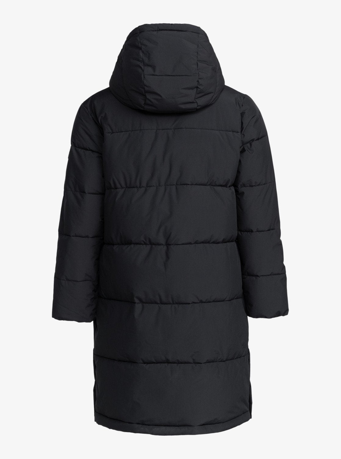 Roxy Womens Test Of Time Long Hooded Puffa Jacket - Anthracite - ManGo Surfing