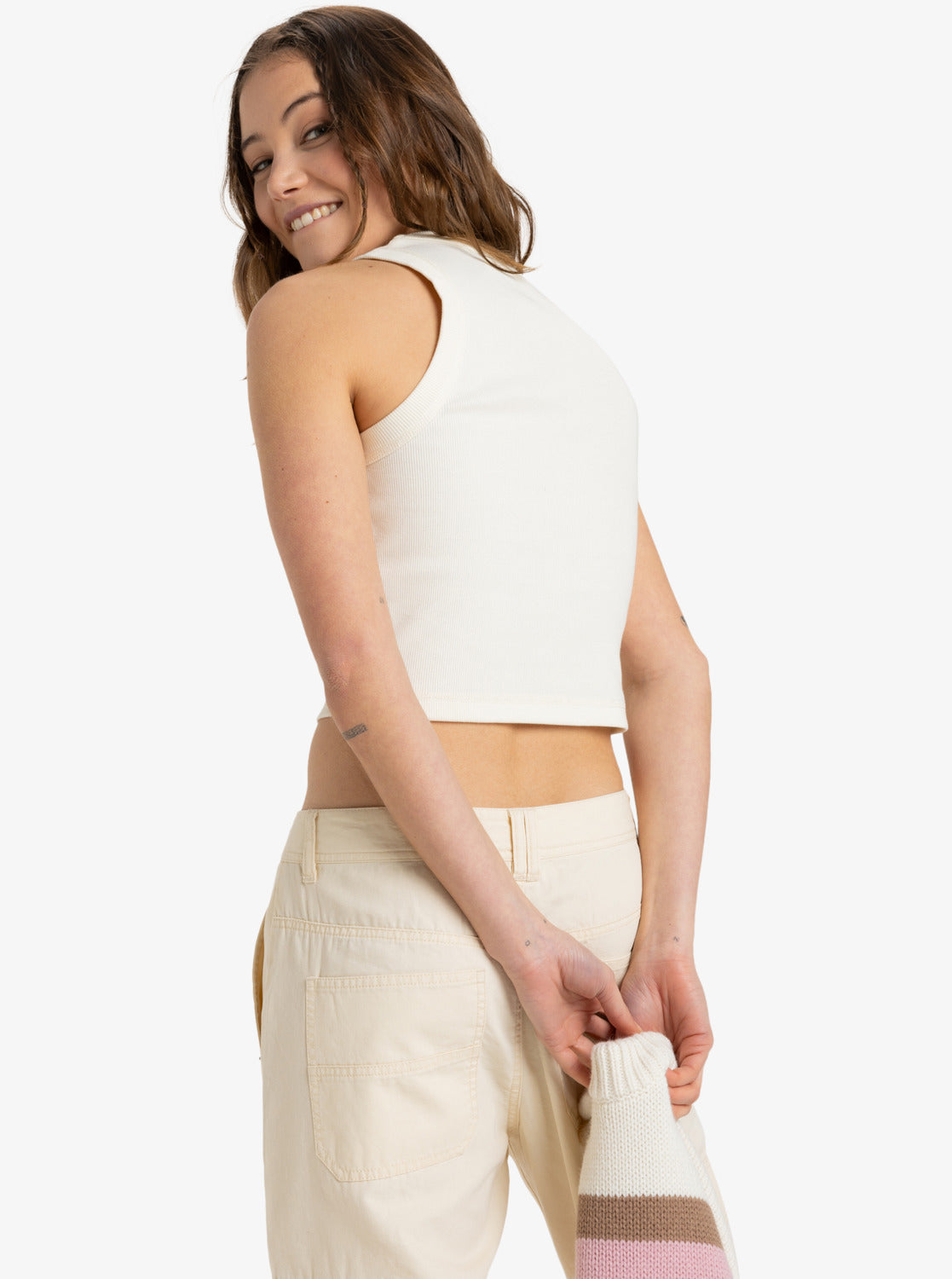 Roxy Womens Iconic Days Tank Top - Egret - ManGo Surfing