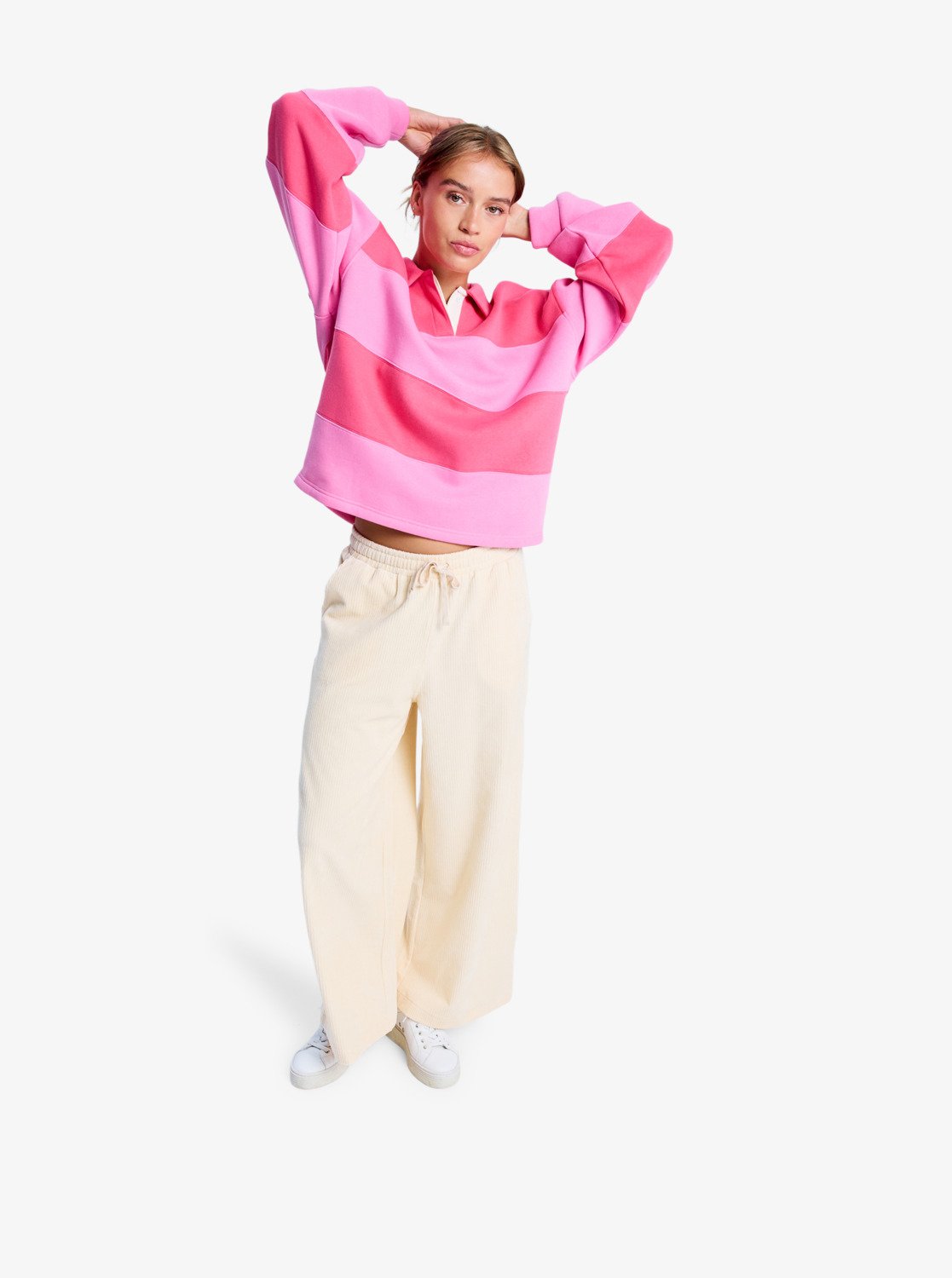 Roxy Womens Lekeitio Knit Corduroy Trousers - Parchment