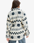 Roxy Womens Morning Crush Fleece Shacket - Parchment - ManGo Surfing