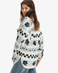 Roxy Womens Morning Crush Fleece Shacket - Parchment - ManGo Surfing