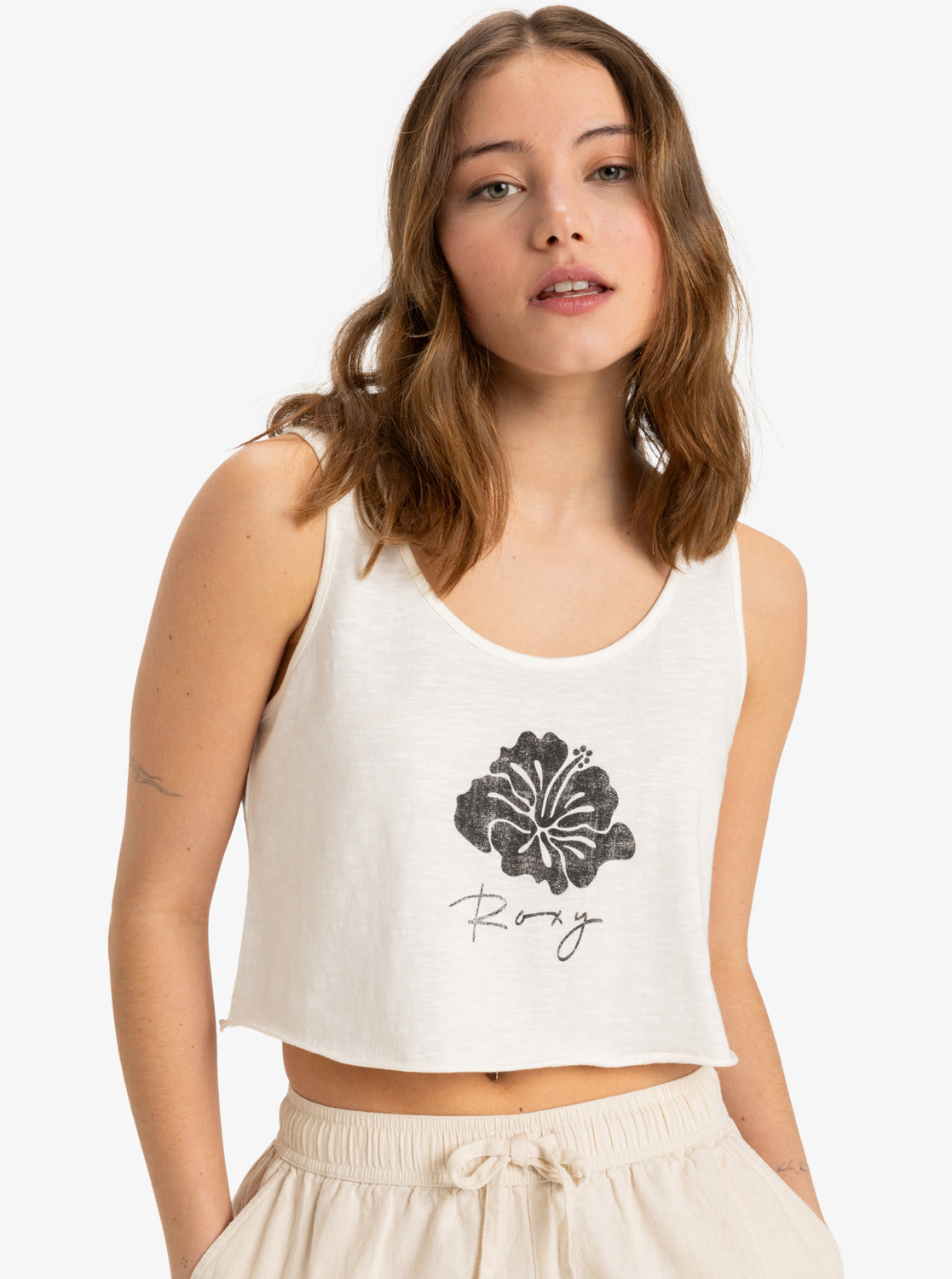 Roxy Womens Magic Sunset Tank Top - Egret