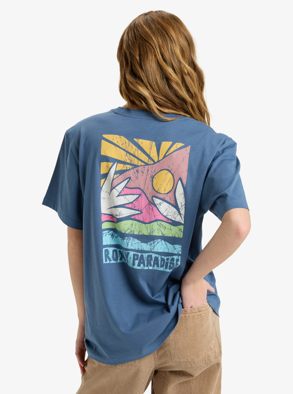 Roxy Womens Hangloose Poster T-Shirt - Vintage Indigo - ManGo Surfing