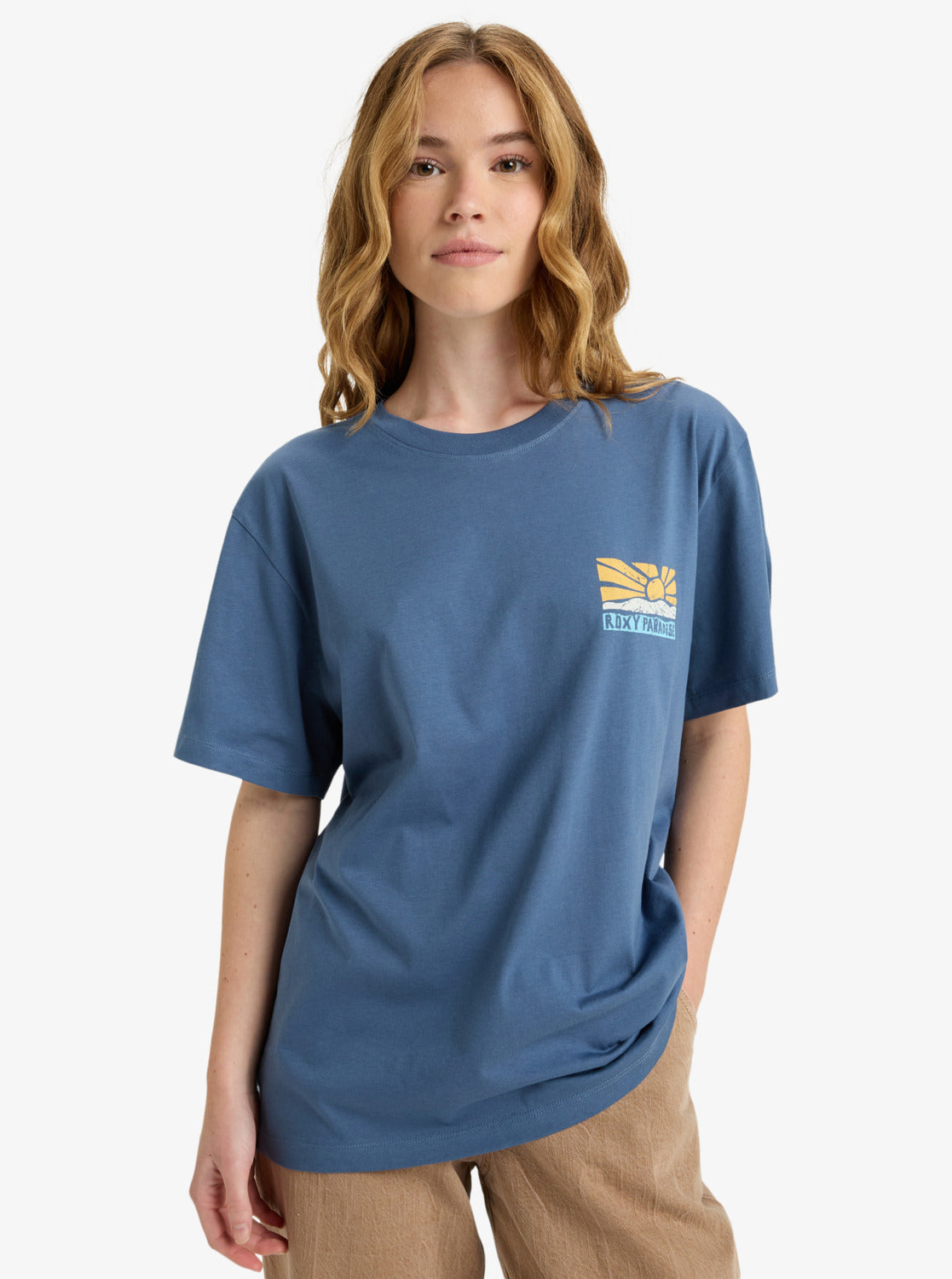 Roxy Womens Hangloose Poster T-Shirt - Vintage Indigo - ManGo Surfing