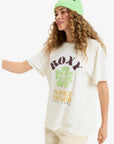 Roxy Womens Hangloose Poster T-Shirt - Egret - ManGo Surfing