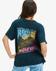 Roxy Womens Sunnyoversize Optic Wash T-Shirt - Anthracite - ManGo Surfing