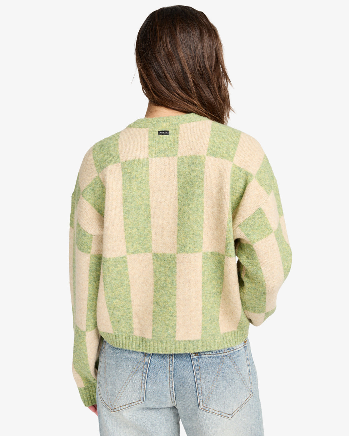 RVCA Womens Prep Jumper - Kelly Green - ManGo Surfing