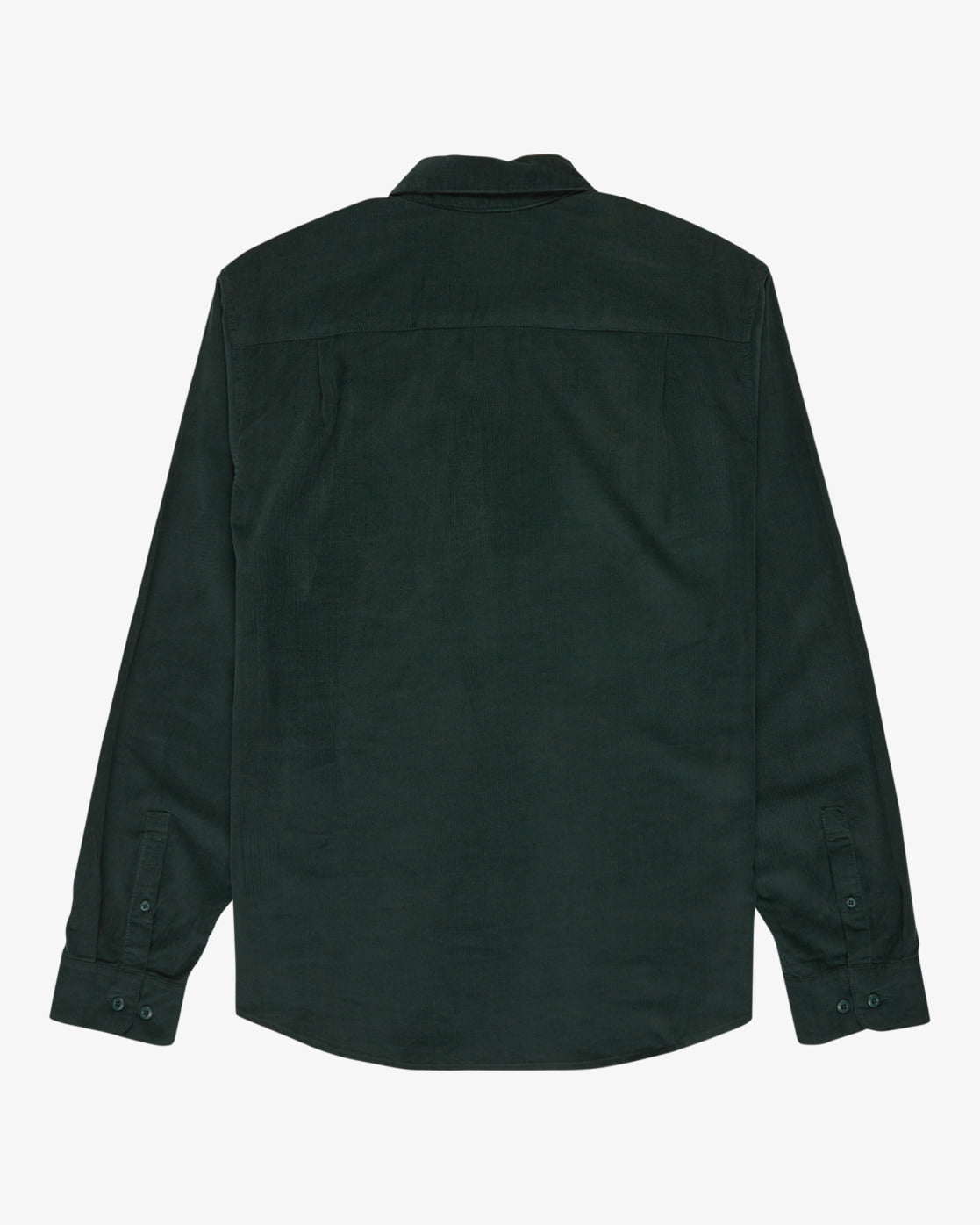 RVCA Mens Freeman Cord Long Sleeve Shirt - Hunter Green