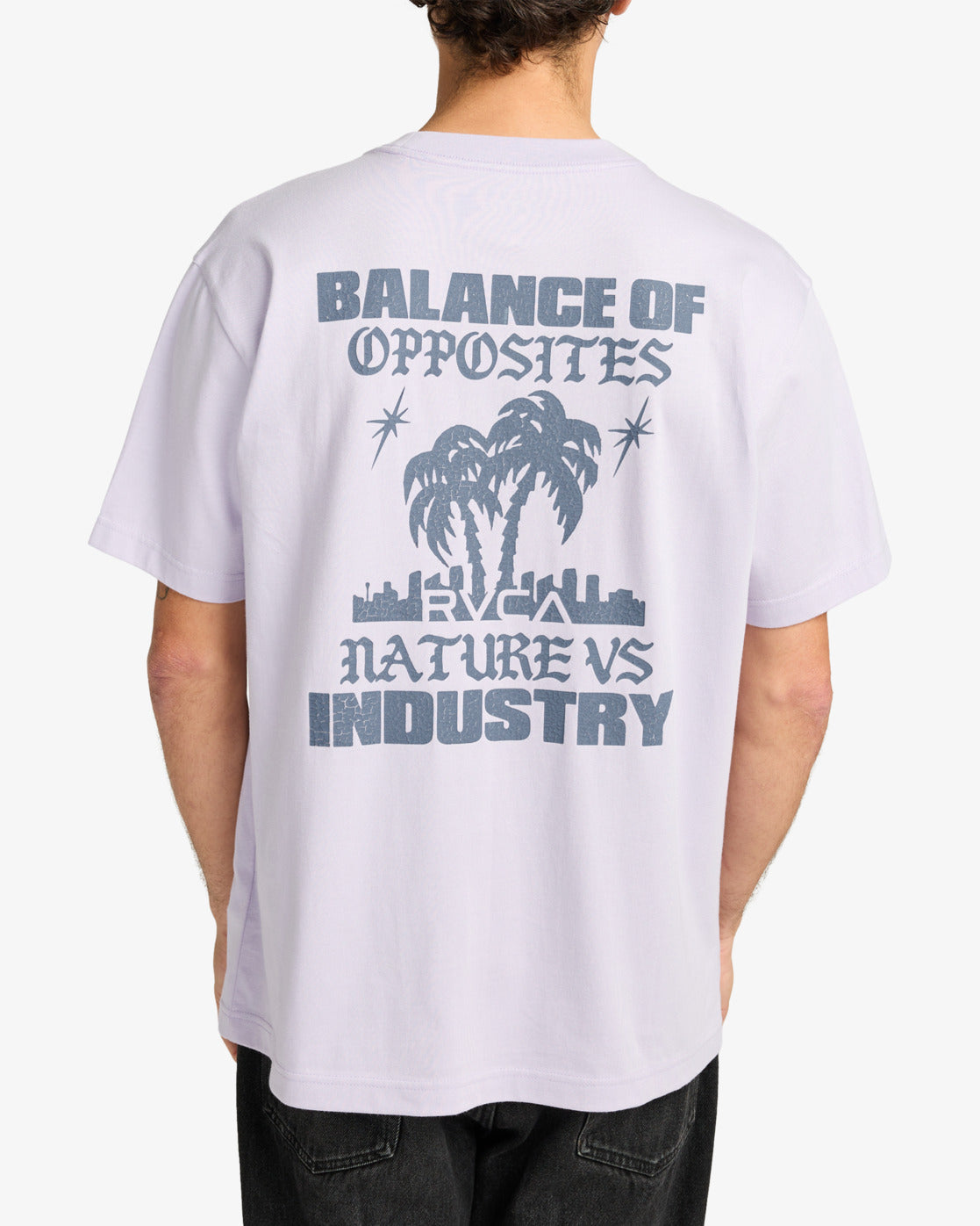 RVCA Mens After Hours T-Shirt - Pastel Lilac - ManGo Surfing