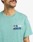 RVCA Mens Palm Trail T-Shirt - Bottle Green