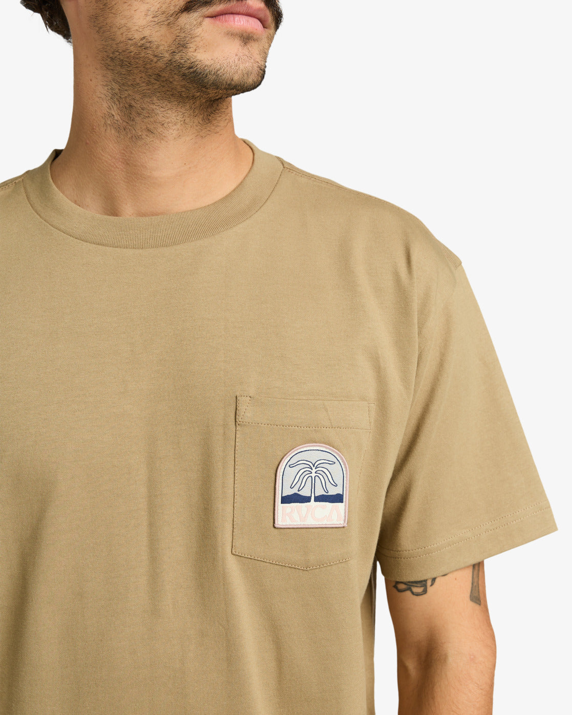 RVCA Mens Palmcrest T-Shirt - Coyote