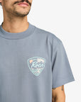 RVCA Mens Currents T-Shirt - Flint Stone