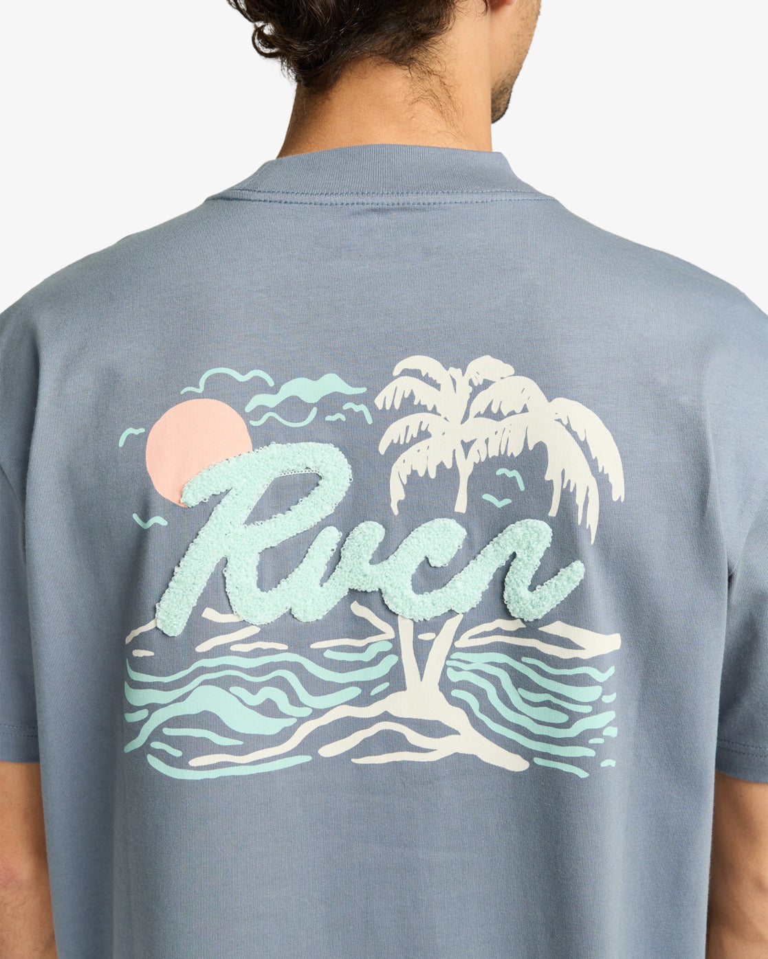 RVCA Mens Currents T-Shirt - Flint Stone