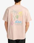 RVCA Mens Deep Think T-Shirt - Pale Mauve