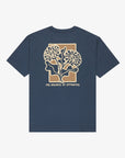 RVCA Mens Flower Balance T-Shirt - Moody Blue