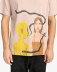RVCA Mens Youre Still Here T-Shirt - Pale Mauve
