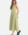 Brixton Womens The Tie Dress - Sublime Green Checkerboard