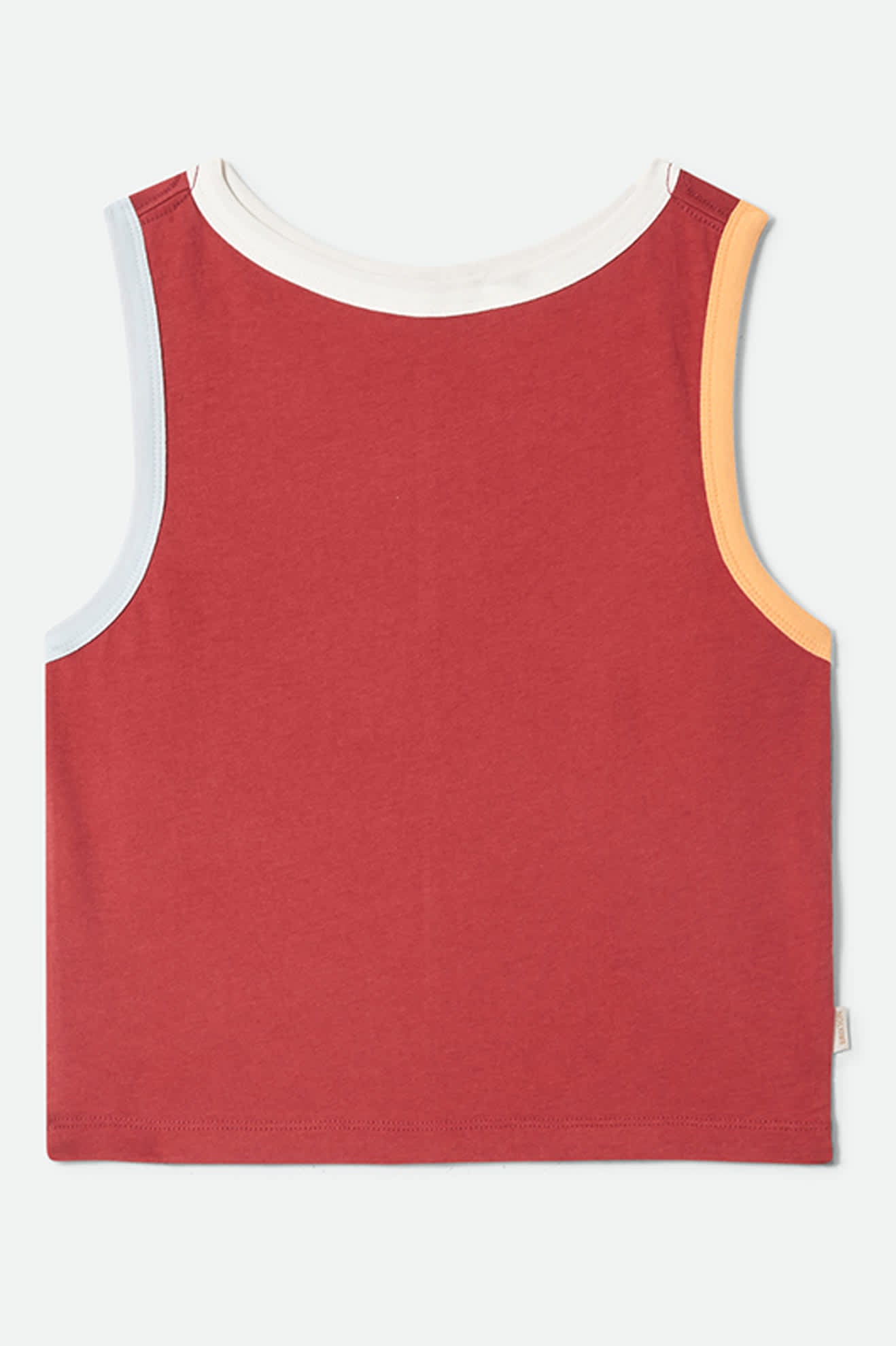 Brixton Womens Carefree Organic Garment Dye Cropped Tank - Robust Red