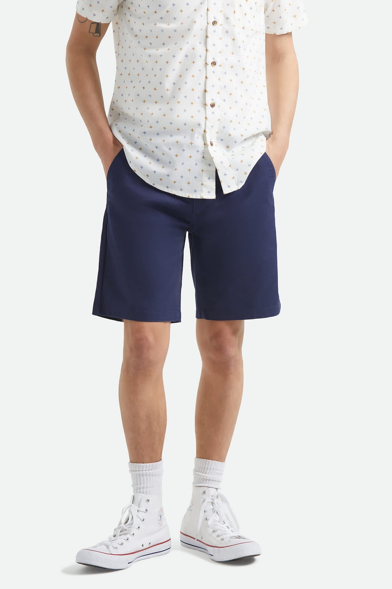 Brixton Santo Chino Shorts - Midnight Blue