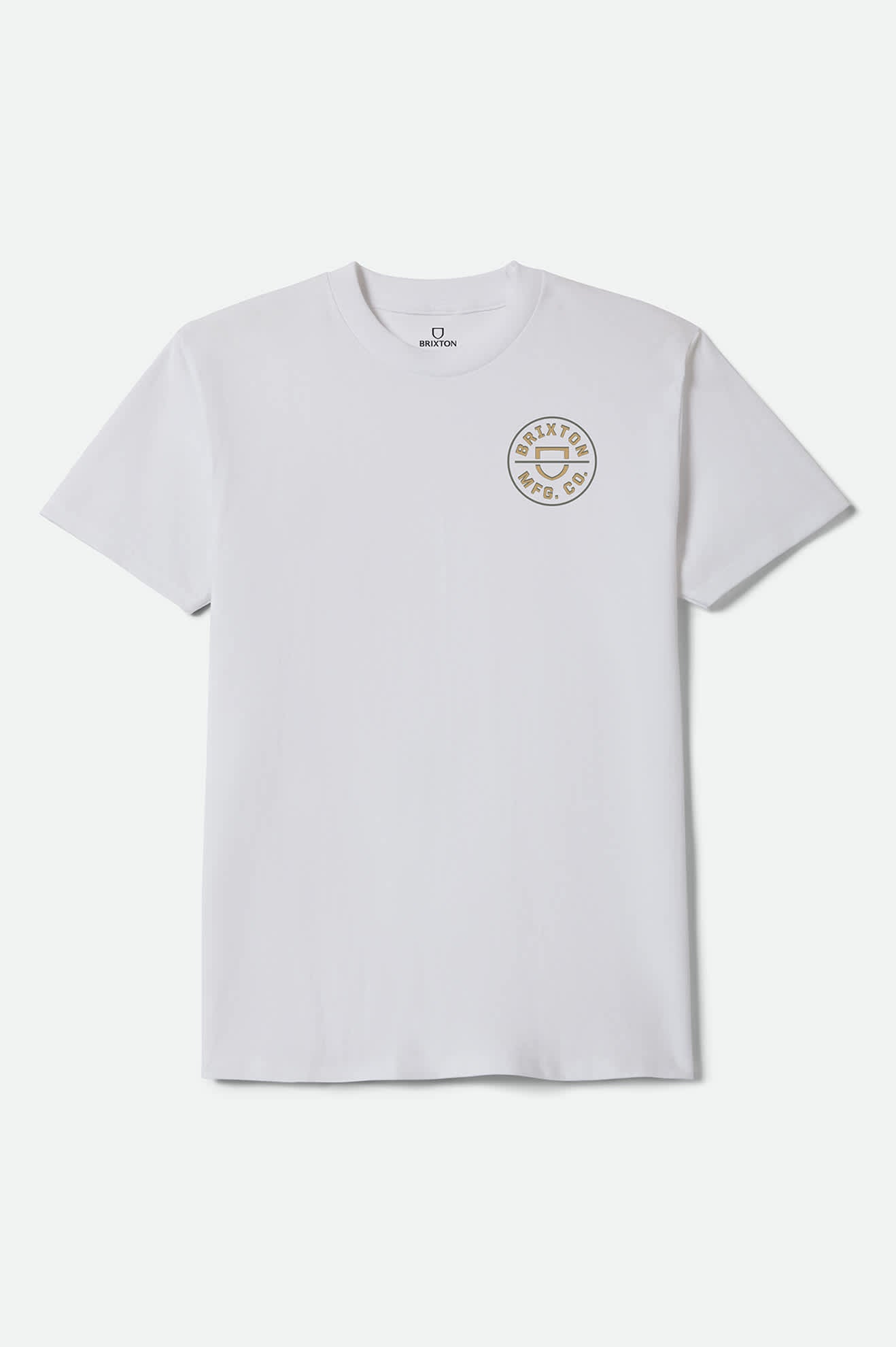 Brixton Crest II Standard T-Shirt - White/Sage/Copper