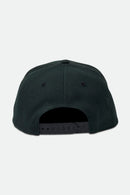 Brixton Crest C MP Snapback Cap - Black