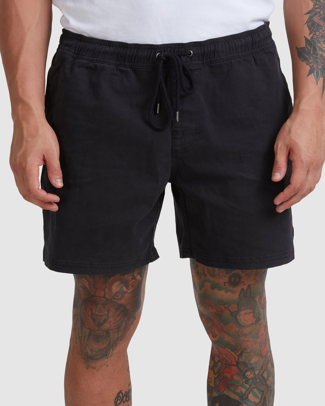 RVCA Mens Escape Elasticated Shorts - Black