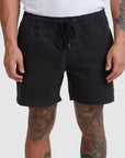 RVCA Mens Escape Elasticated Shorts - Black