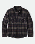 Brixton Bowery Flannel Long Sleeve Shirt - Black/Charcoal