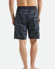Brixton Blitz 19" Boardshorts -  Black/Future Grey Warped Tile