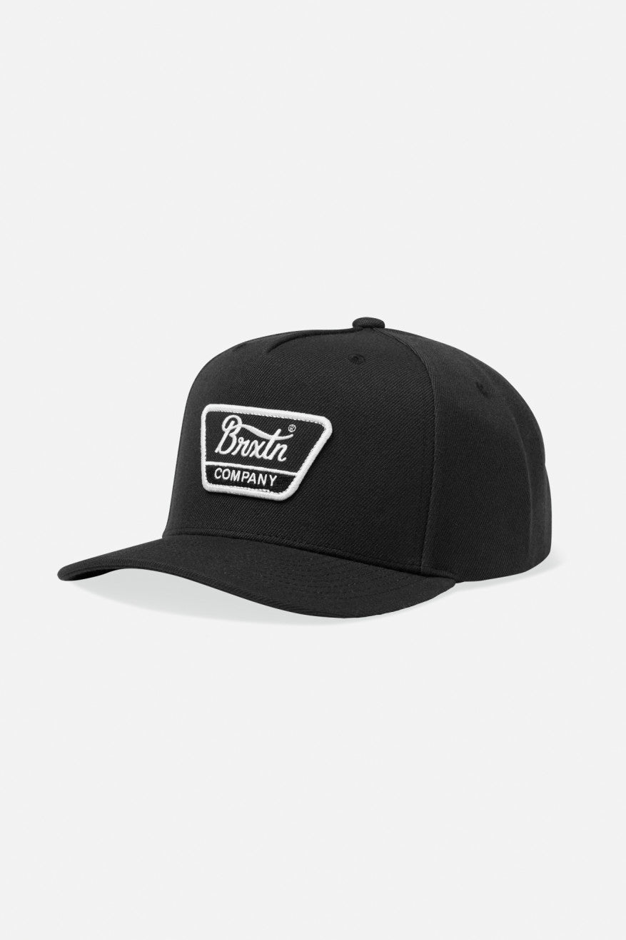 Brixton Linwood Snapback Hat - Black/White