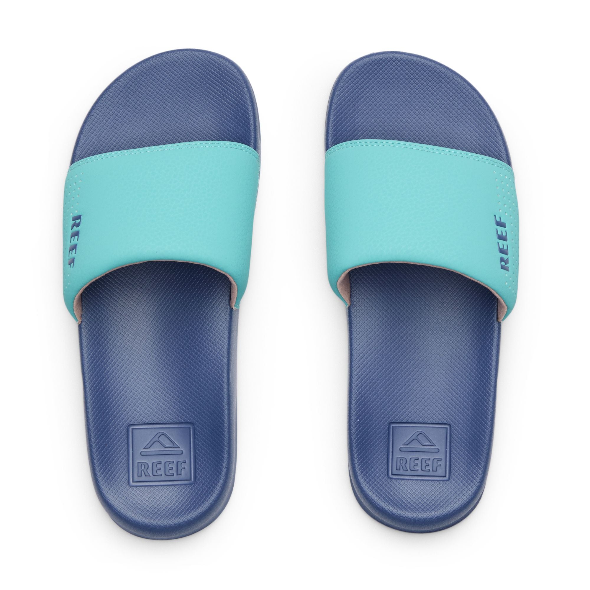 Reef Kids One Slide Sandals - Dusk Aqua - ManGo Surfing