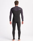 C-Skins Mens NuWave Session 5/4/3 Chest Zip Steamer - Black/Meteor X/Rust