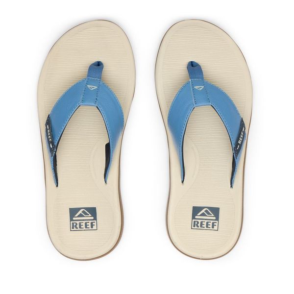 Reef Mens Santa Ana Flip Flops - Oat/Blue/Gum - ManGo Surfing