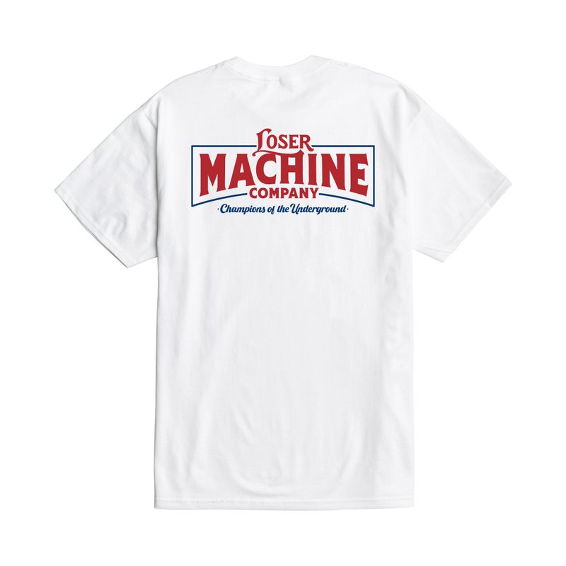 Loser Machine Benchmark Stock Short Sleeve T-Shirt - White