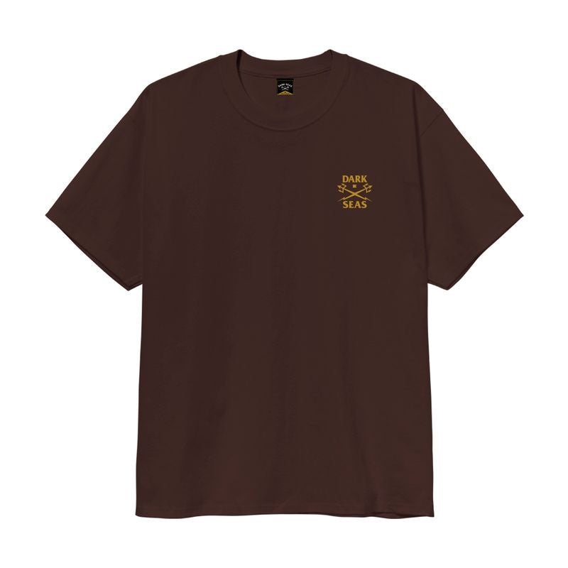 Dark Seas Homeland Heavyweight Short Sleeve T-Shirt - Java Brown