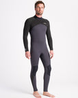 C-Skins Mens NuWave Legend 5/4/3 Back Zip Steamer - Anthracite/Black/Rust